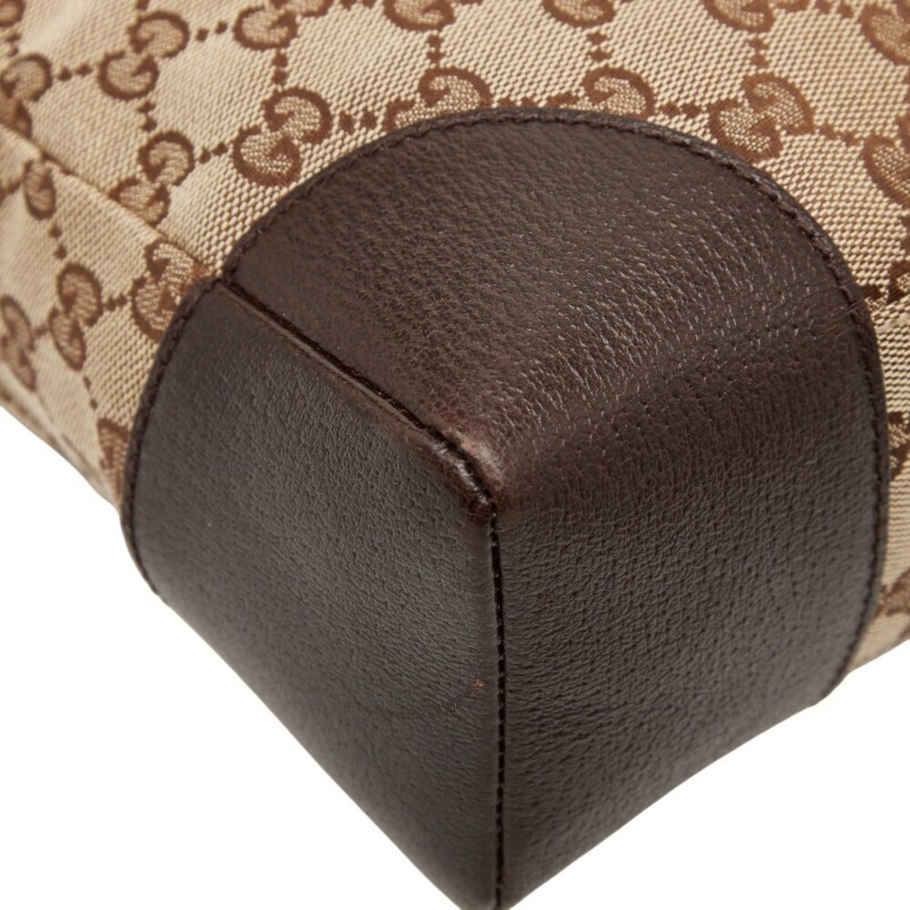 Gucci GG Brown Crossbody Leather Bag Shoulder Canvas - Picture 5 of 9